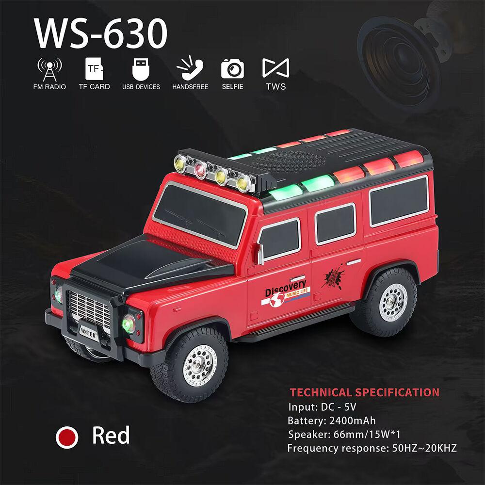 Bluetooth zvučnik WS-630, Crveni