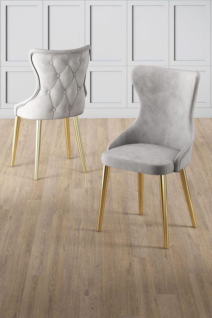 Hanah Home Set stolica Alpa, 85x59x98 cm, 4 komada, Svetlosive