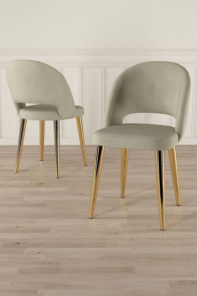 Hanah Home Set stolica Pane, 85x59x98 cm, 4 komada, Krem