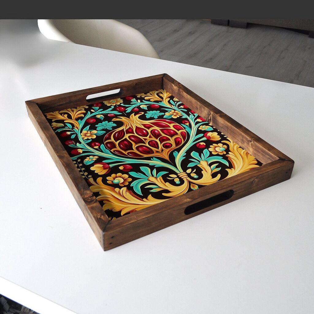 Aberto Design Poslužavnik REF035 48 x 38 x 4 cm, Šareni