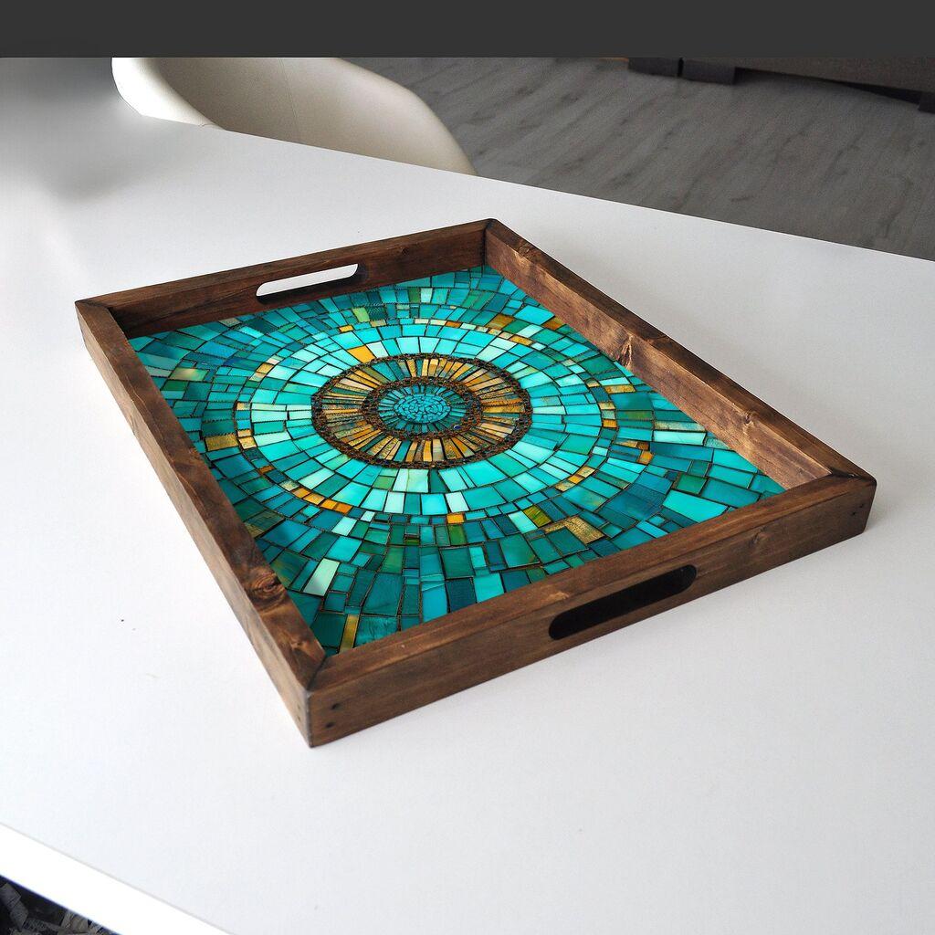 Aberto Design Poslužavnik REF002 48 x 38 x 4 cm, Šareni