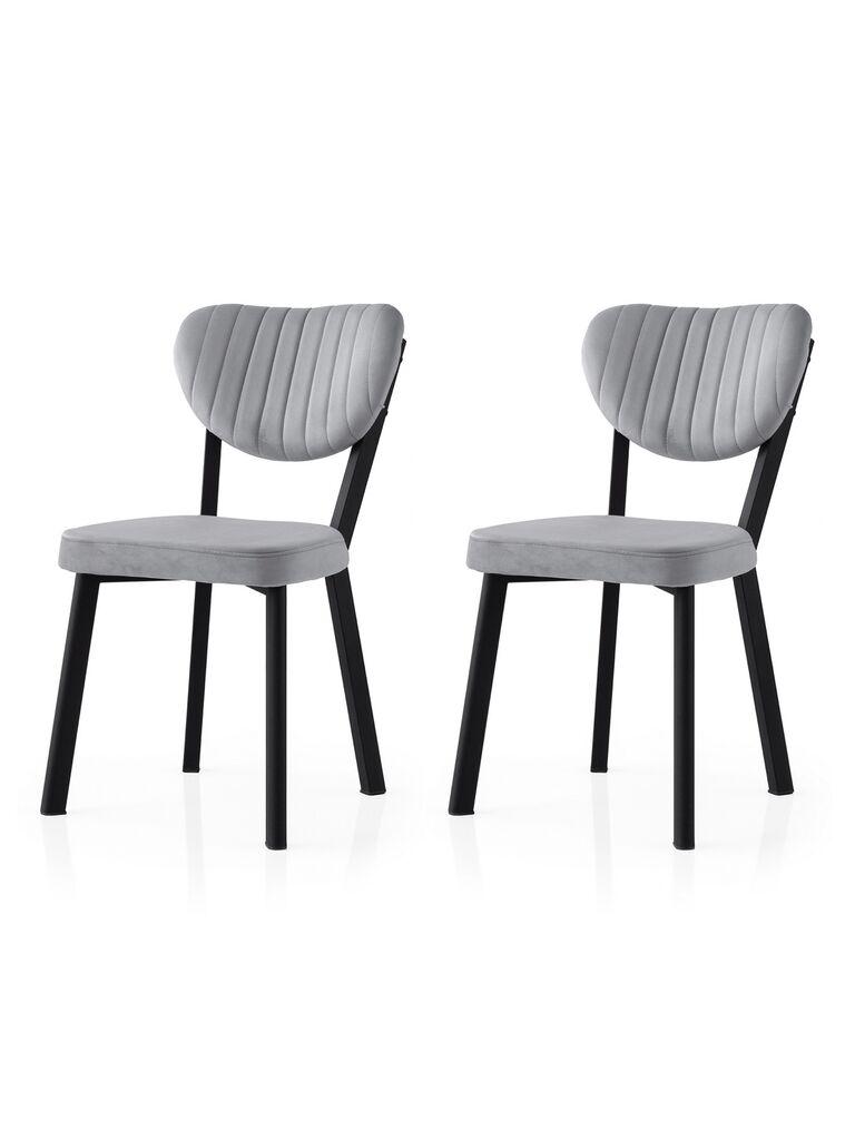 Hanah Home Set stolica Beta-851 V2, 93x68x14.5 cm, 2 komada, Svetlosive
