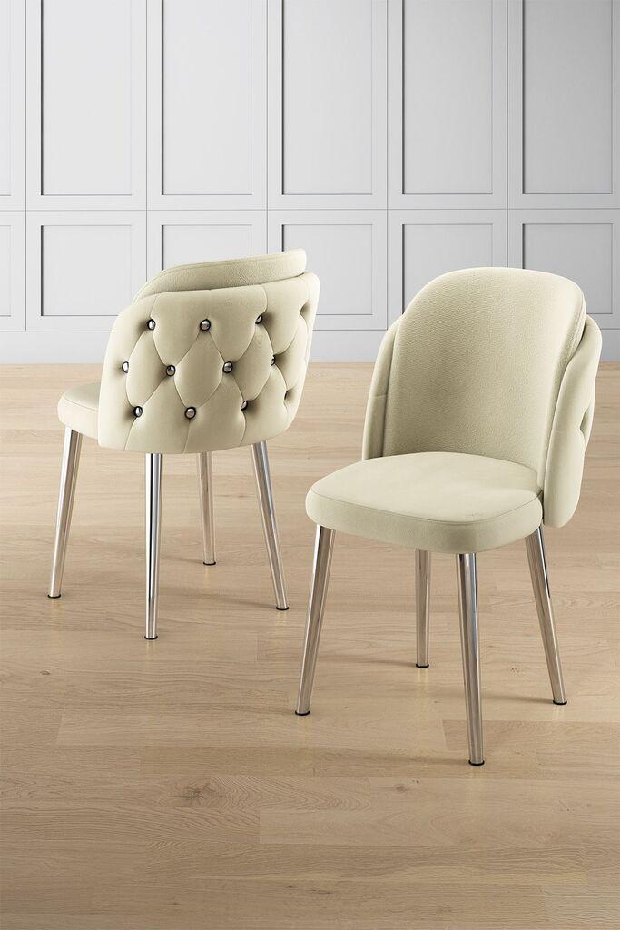 Hanah Home Set stolica Axle, 85x59x98 cm, 4 komada, Krem