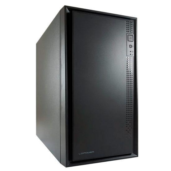 LC POWER Kućište TOWER Micro ATX LC-2017MB-ON, Midi Tower, Micro-ATX Case, black, HD Audio, 1x USB-C, Bez napajanja, Crno