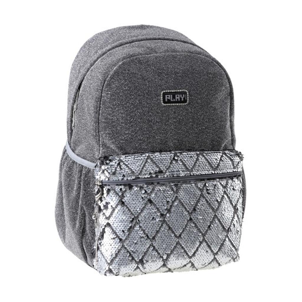 Play Školski ranac Grey Pop fashion, 43x20x20cm, Tamnosivi