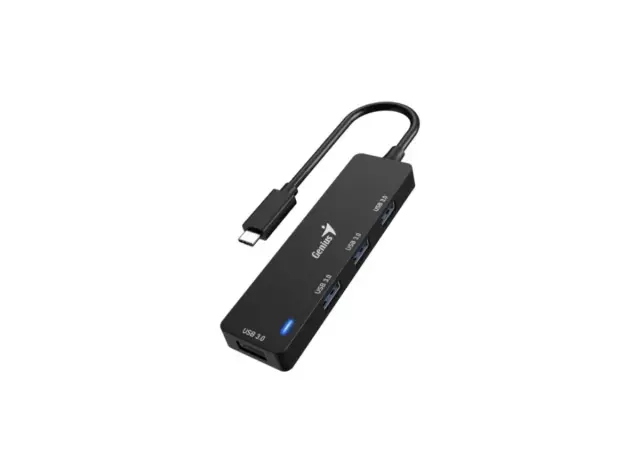 Genius 4-Port UH-400, USB 3.0 hub, Crni
