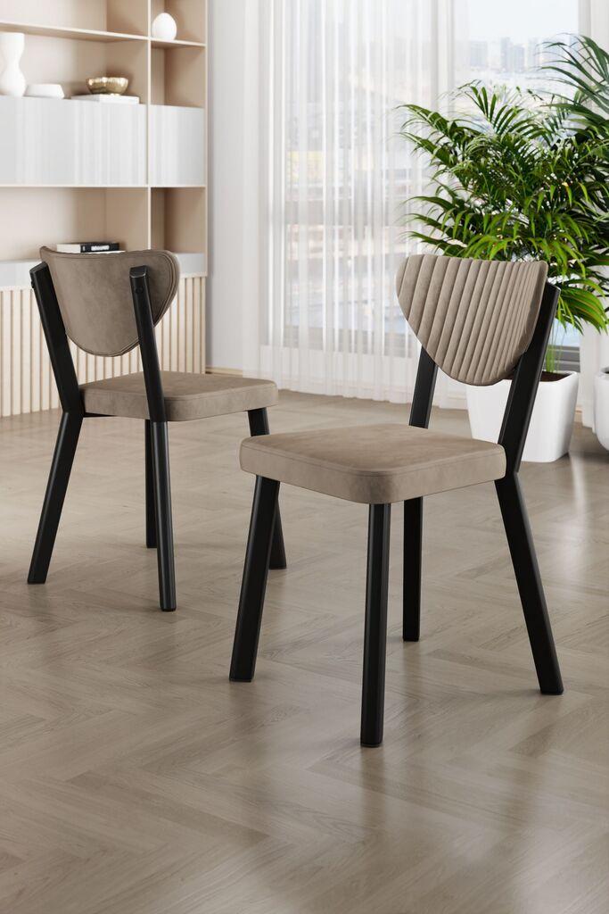 Hanah Home Set stolica Arfe, 37x104x77 cm, 6 komada, Bež