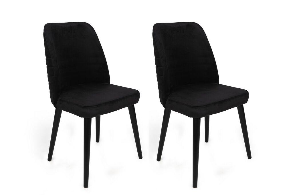 Hanah Home Set stolica Tutku-311 V2, 62x75x51.5 cm, 2 komada, Crne