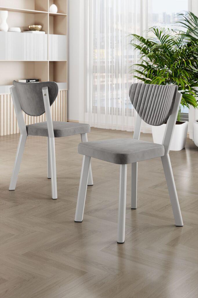 Hanah Home Set stolica Arfe, 101x76x26 cm, 4 komada, Svetlosive