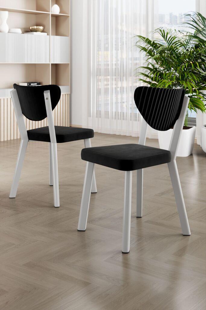 Hanah Home Set stolica Arfe, 101x76x26 cm, 4 komada, Crne