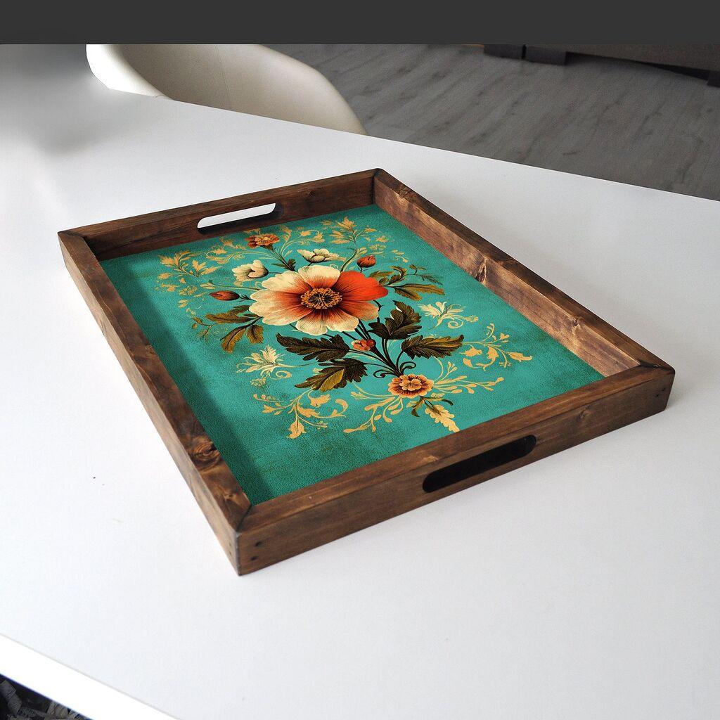 Aberto Design Poslužavnik REF011 48 x 38 x 4 cm, Šareni