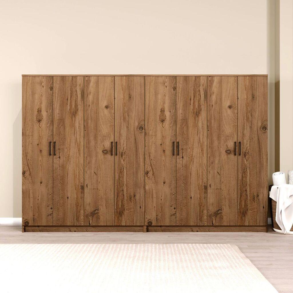 Hanah Home Ormar Kardelen 1600-121, 280x180x51,8 cm, , Braon