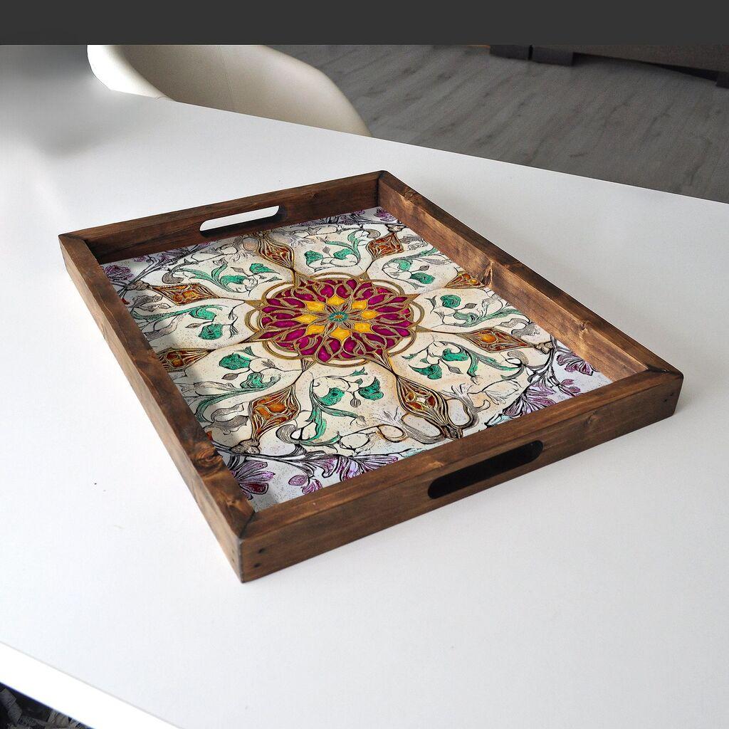 Aberto Design Poslužavnik REF009 48 x 38 x 4 cm, Šareni