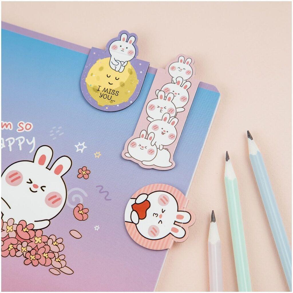 Meshu Magnetni bookmarker Bubble Bunny, 3 komada