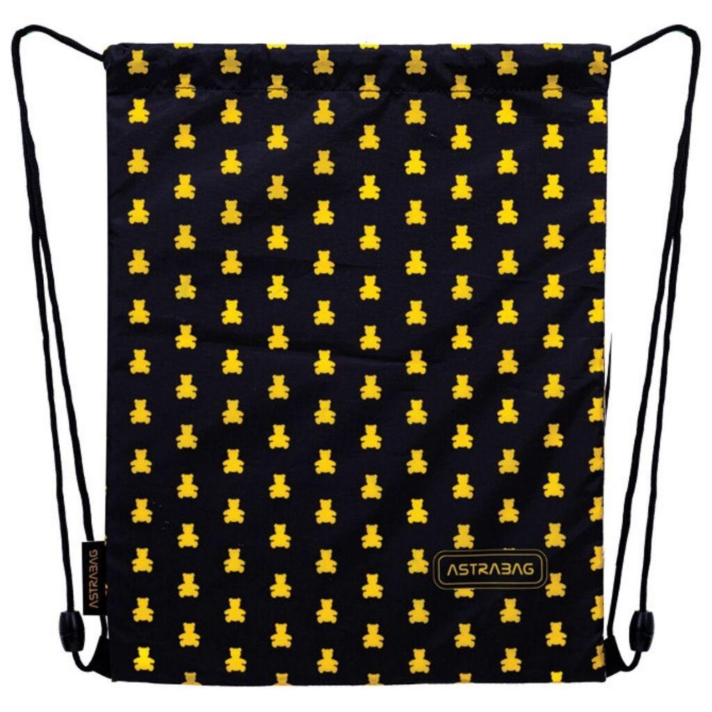 Astrabag Torba za patike za devojčice za  Goldern Teddy, 40 x 33 cm, Crno-žuta