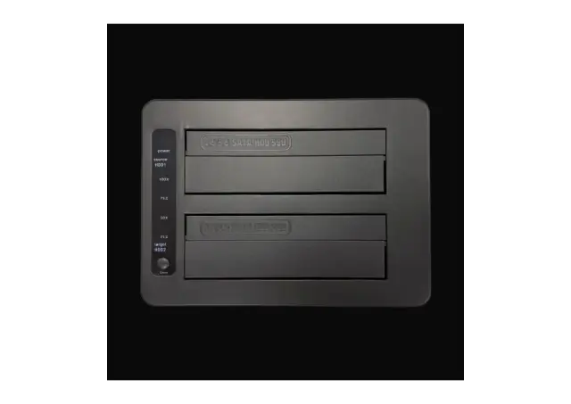 HDD docking LC-DOCK-C-MULTI-HUB USB 3.2 Gen2x1 stanica za 1x2.5" i 1x3.5" HDD/SSD, funkcija kloniranja, Crna