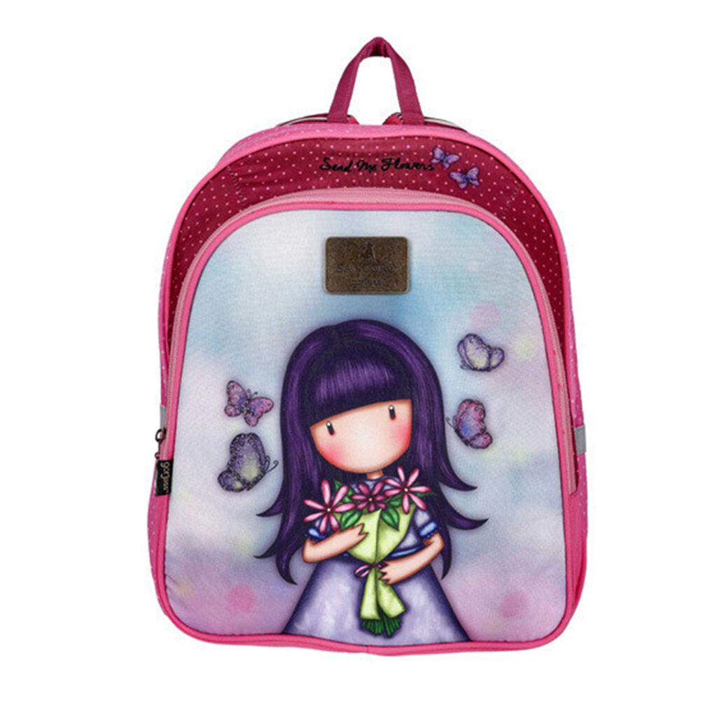 Santoro Školski ranac Send me flowers Gorjuss, 38x29x10cm, Roze