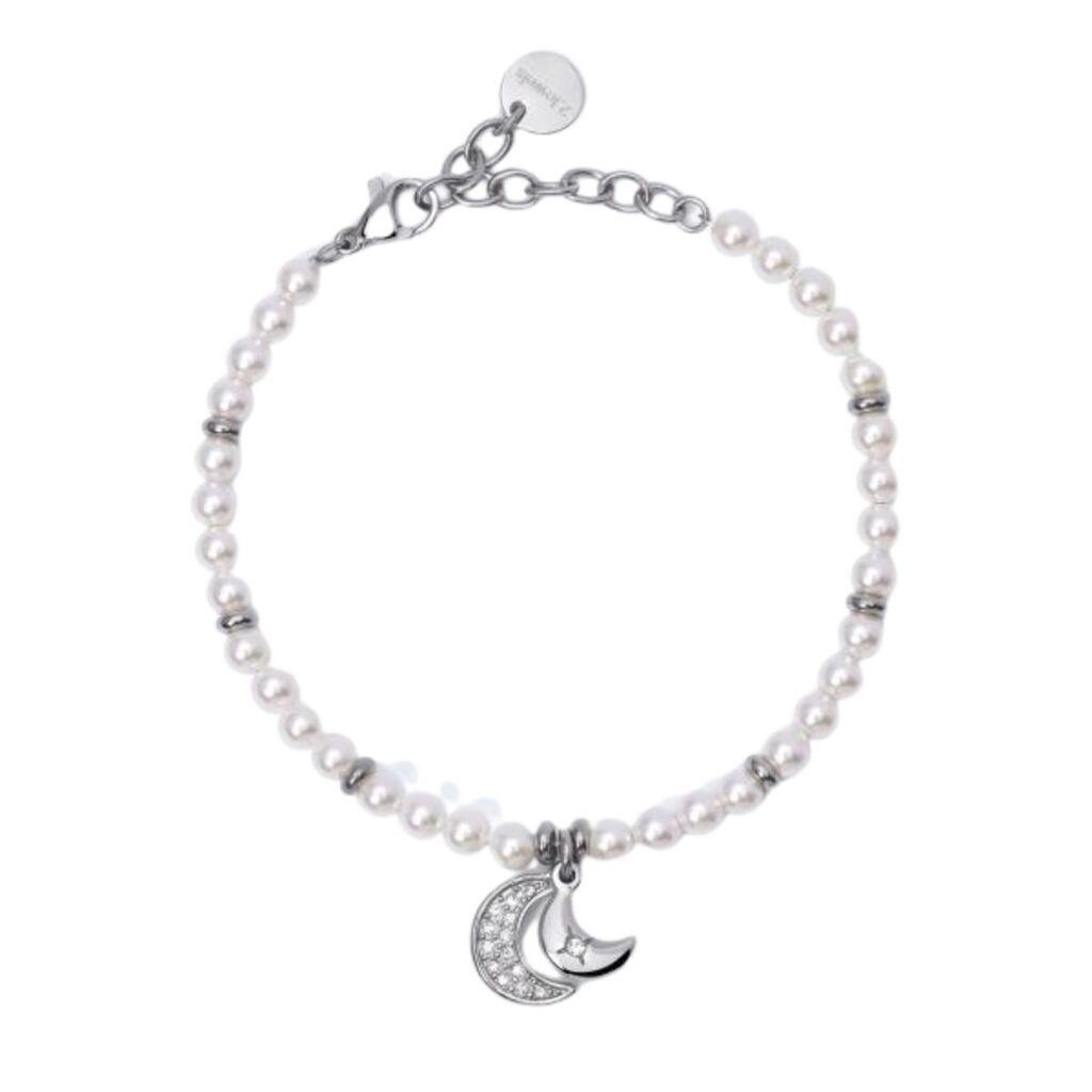 2Jewels Ženska narukvica Mesec, Srebrno-bela