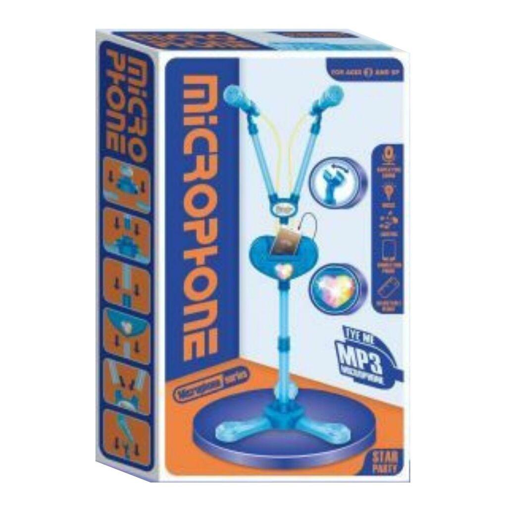 Stalak sa dva mikrofona, Plavi