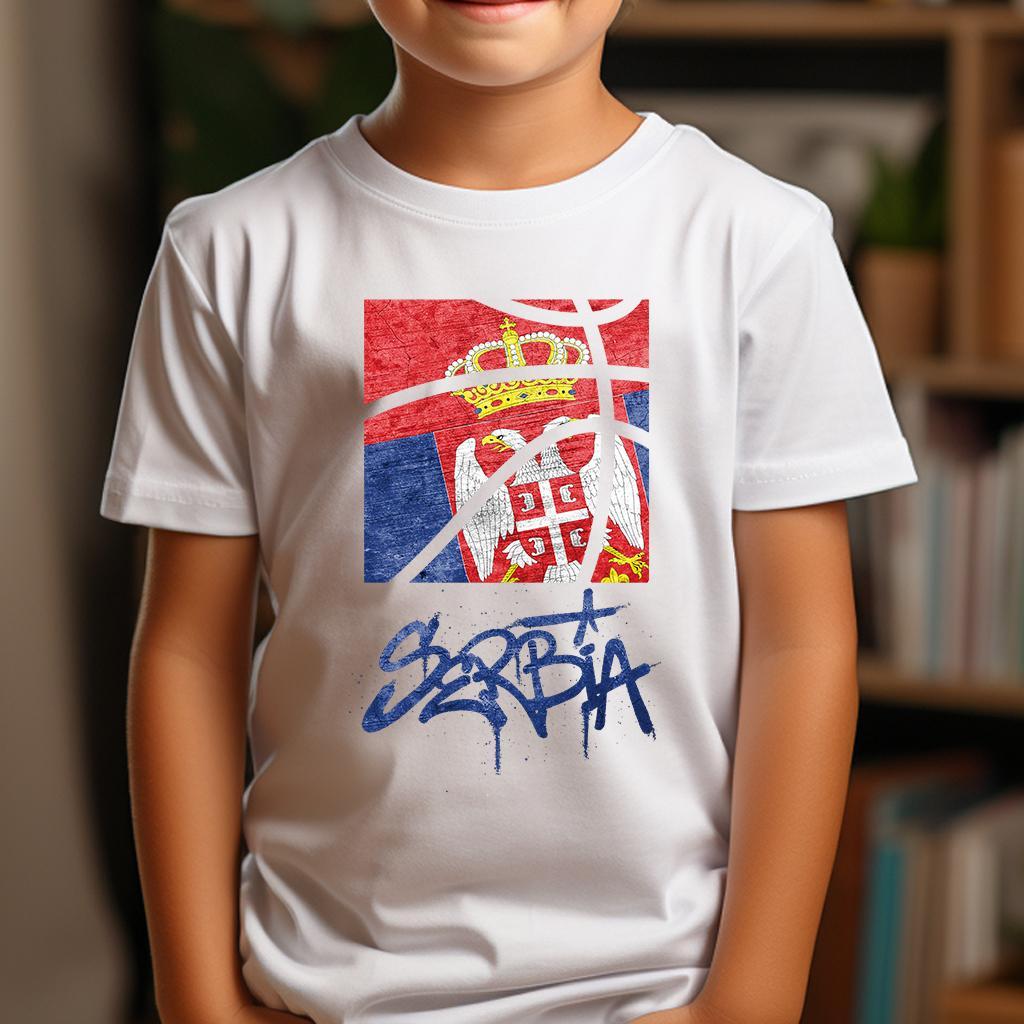 Camiseta Dečija majica sa štampanim printom Cam 995, Bela