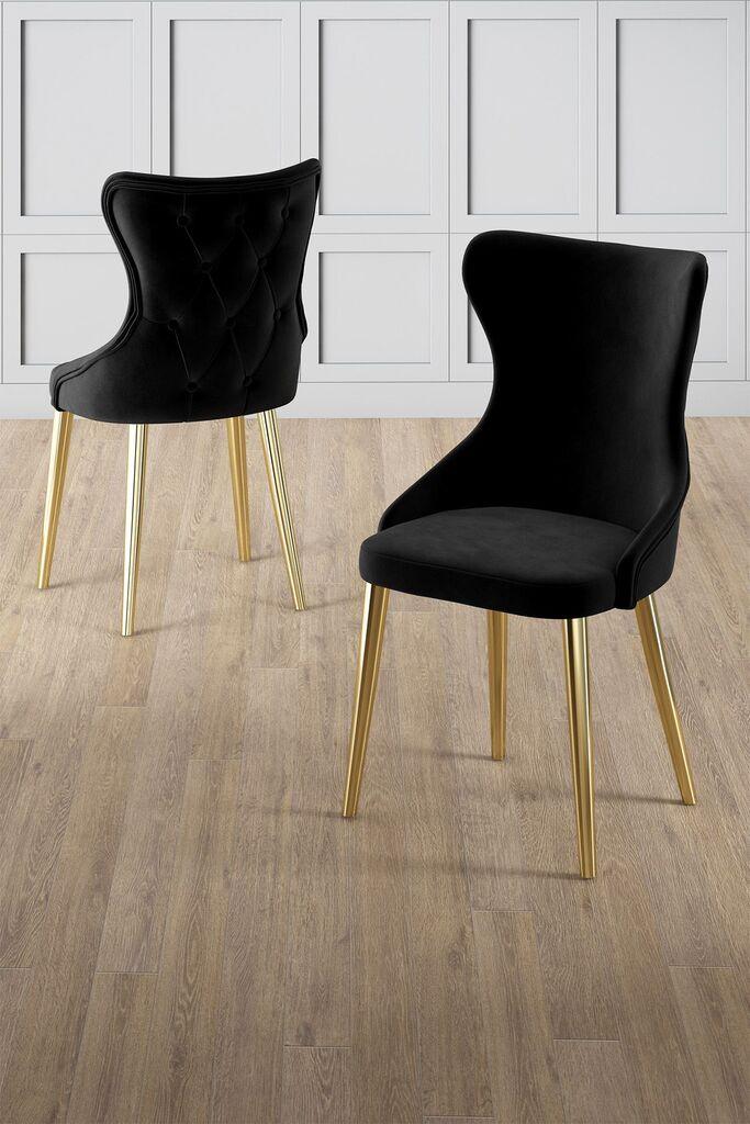 Hanah Home Set stolica Alpa, 85x59x98 cm, 4 komada, Crne