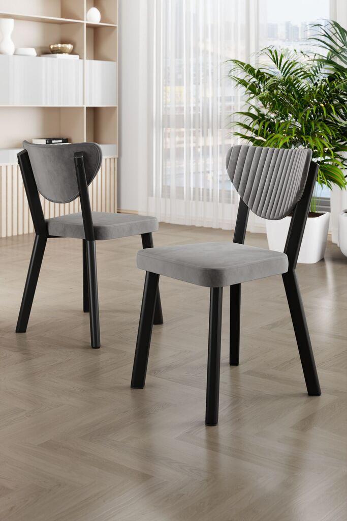 Hanah Home Set stolica Arfe, 101x76x26 cm, 4 komada, Svetlosive