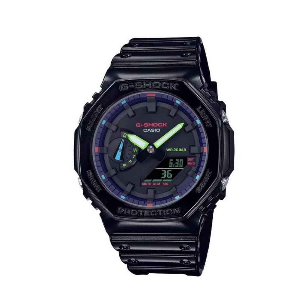 Casio Muški sat G-Shock GA-2110RGB-1ADR, Crni