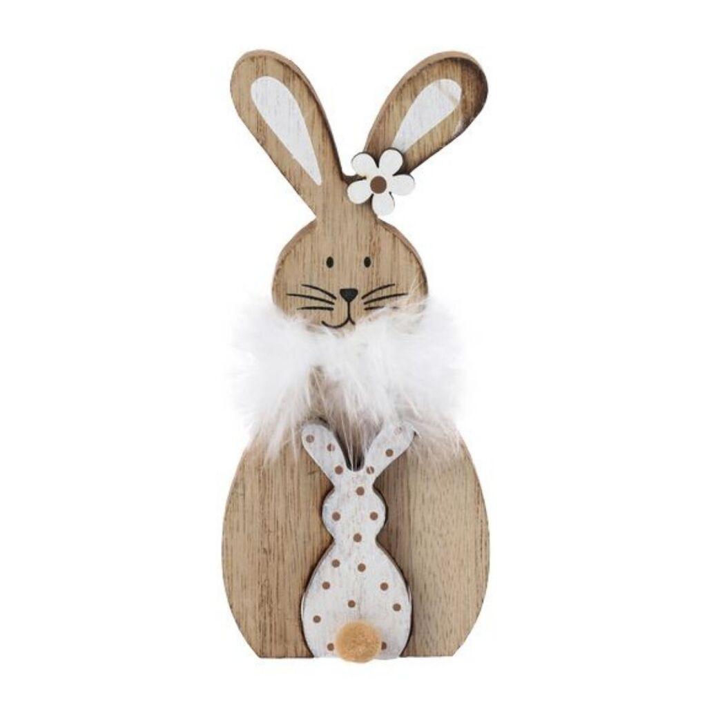 Festa Dekorativni uskršnji zec, 14 cm,  Smeđi