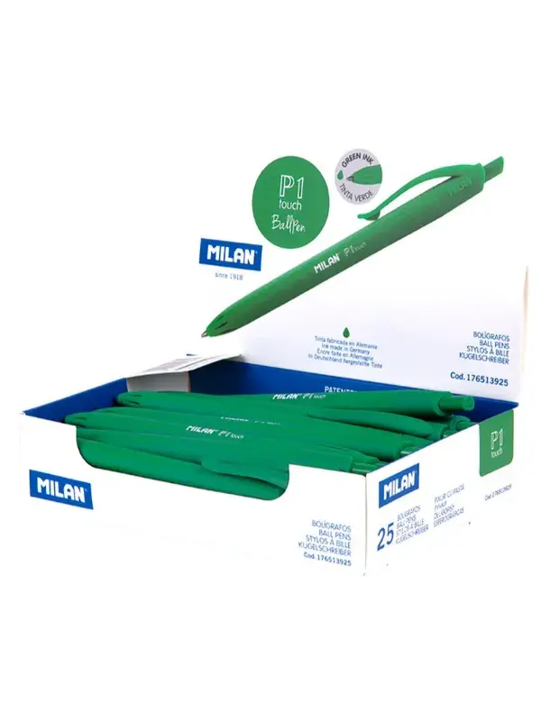 Milan Hemijska olovka P1 Touch 176513925 1/25, Zelena