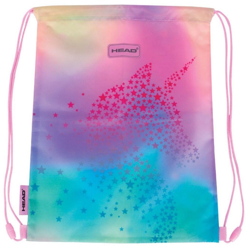 Head Torba za patike za devojčice Unicorn Ombre, 40 x 33 cm, Šarena