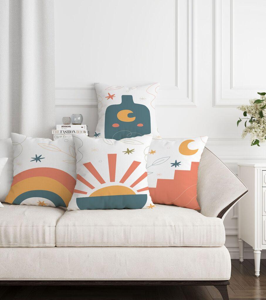 Aberto Design Set dekorativnih jastučnica ASR-plw4-7, 43 x 43 cm, 4 komada, Višebojne