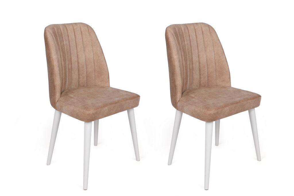 Hanah Home Set stolica Alfa-493 V2, 62x75x51.5 cm, 2 komada, Bež
