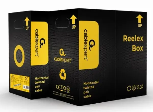 Gembird Kabl SPC-5004E, SFTP, cat.5E, Unutrašnji, Licnasti, CU, 305m, Sivi