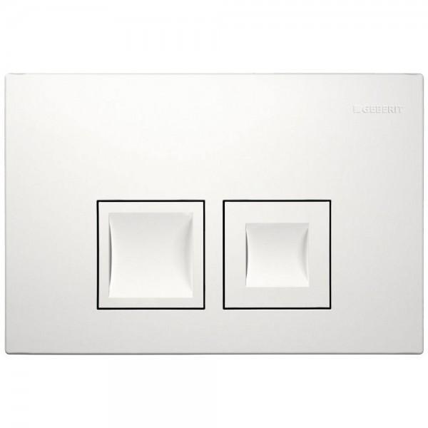 GEBERIT Tipka za vodokotlić DELTA 50, Bela