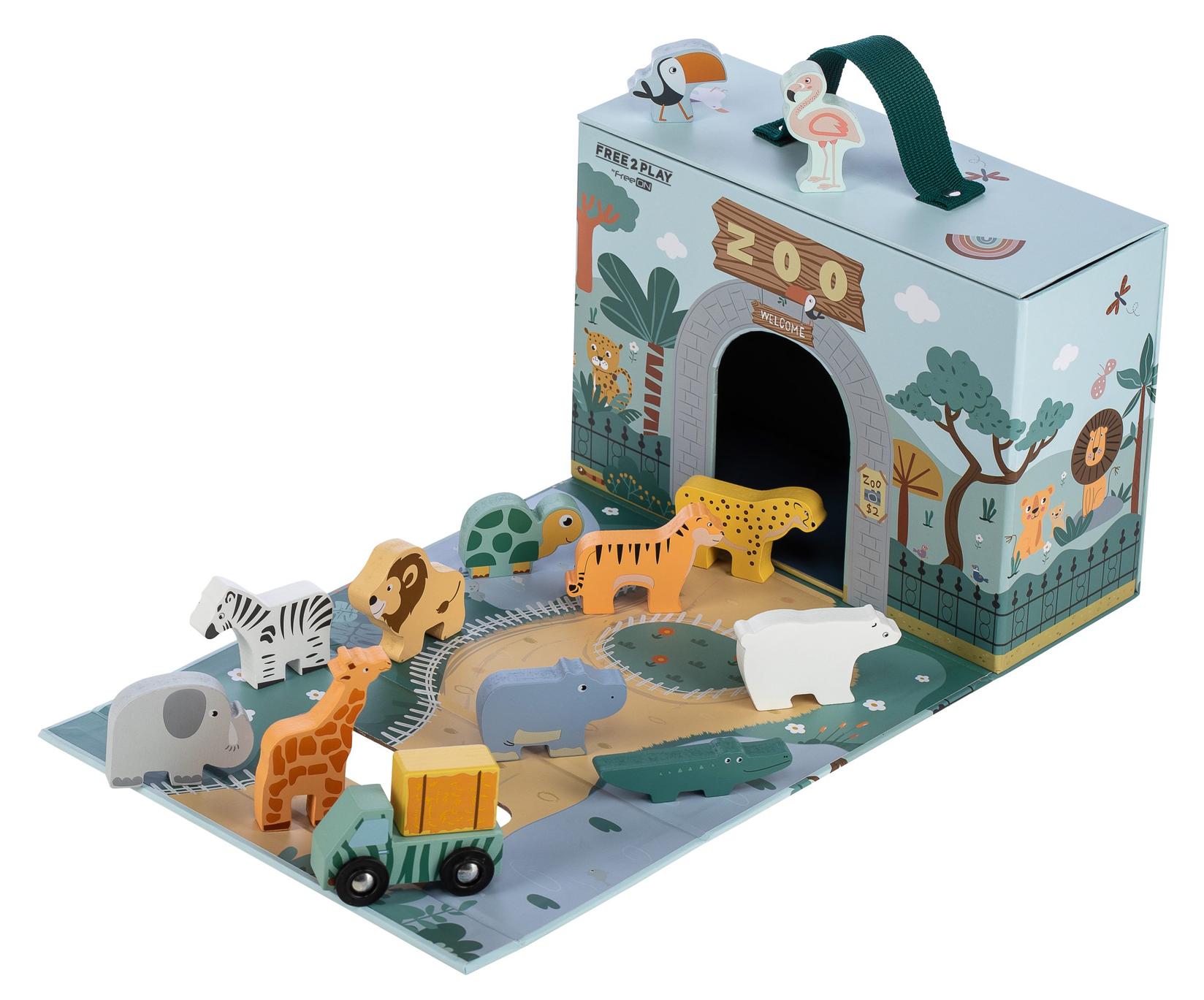 Free2Play Sklopivi kofer sa životinjama Safari