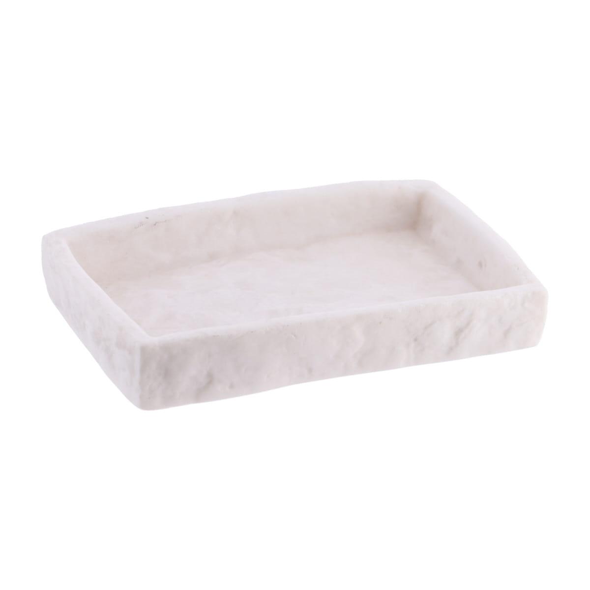 TENDANCE Posuda za sapun 2x13x9 cm poliresin, Bela