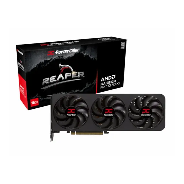 Power Color Grafička kartica RX 9070 XT 16G-A Reaper AMD, 16GB, GDDR6, 256bit