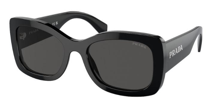 Prada Ženske naočare za sunce 0PR A08S 1AB5S0 56, Crne