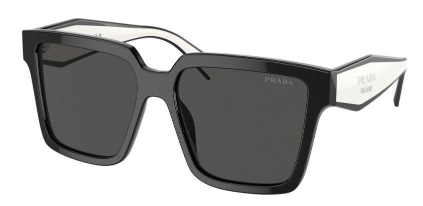 Prada Ženske naočare za sunce 0PR 24ZS 1AB5S0 56, Crne