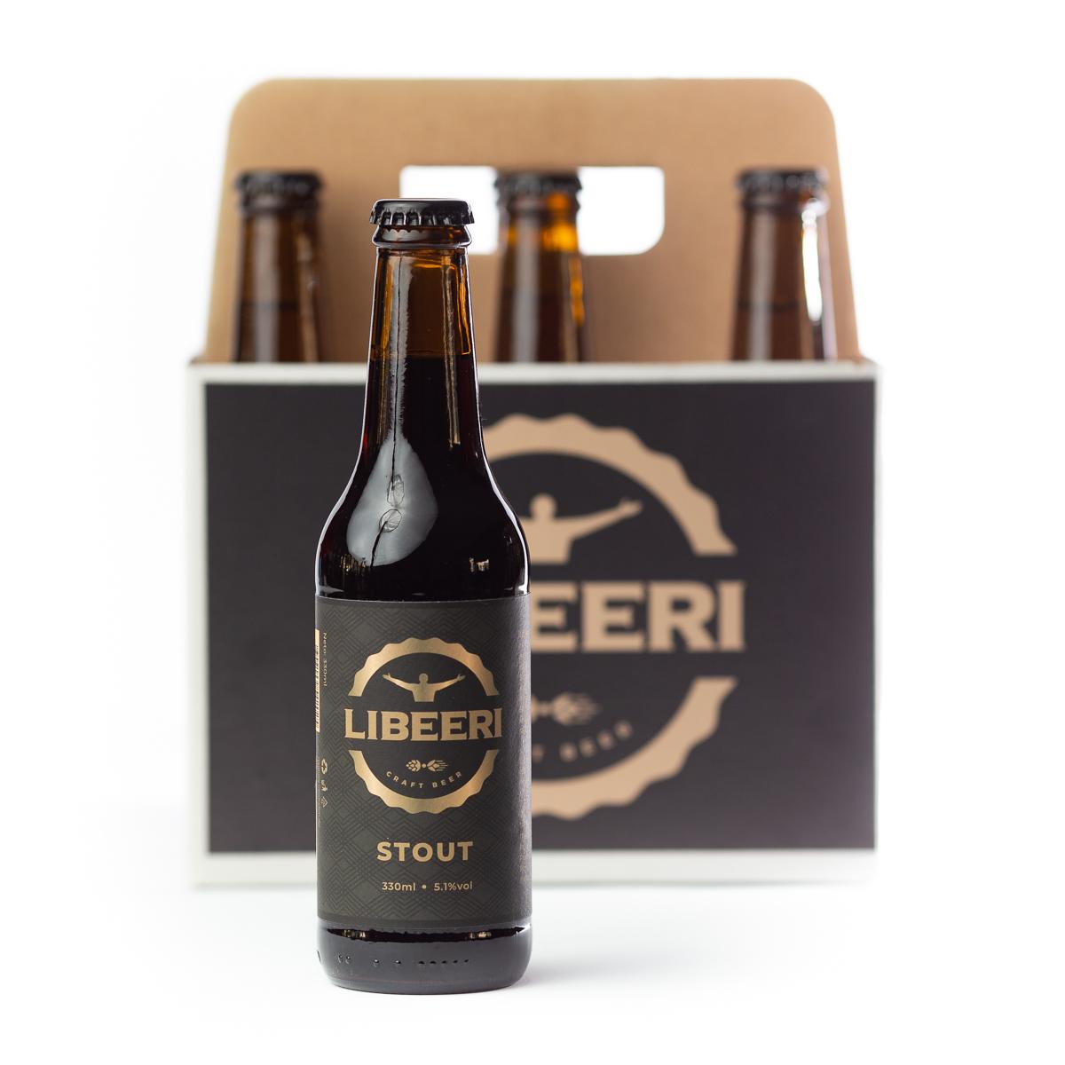LIBEERI Kraft pivo stout, 0.33l, 6 komada