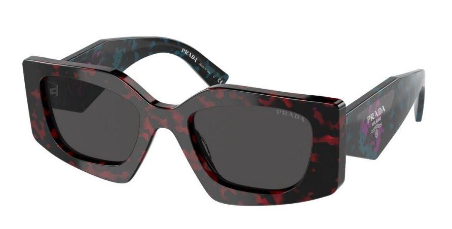 Prada Ženske naočare za sunce 0PR 15YS 09Z5S0 51, Crno-crvene