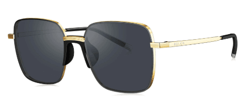 Bolon Eyewear Ženske naočare za sunce BS1006 C10 00, Polarizovane, Crno-zlatne