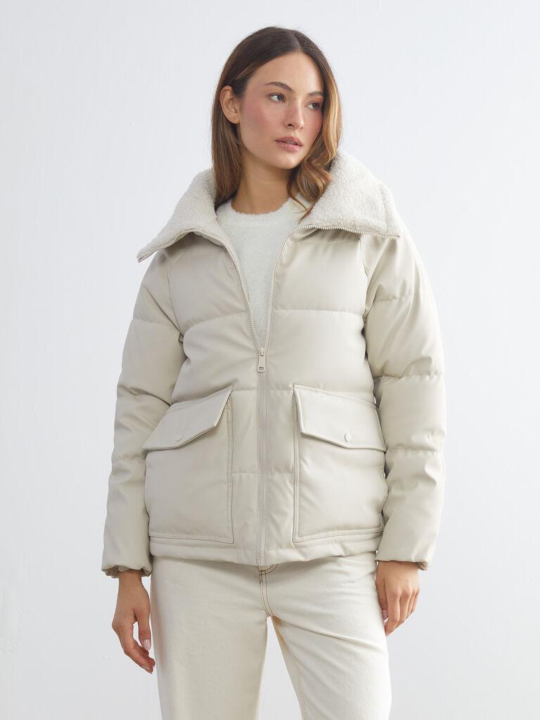 LC Waikiki Ženska jakna W5BK85Z8-R9J, Krem