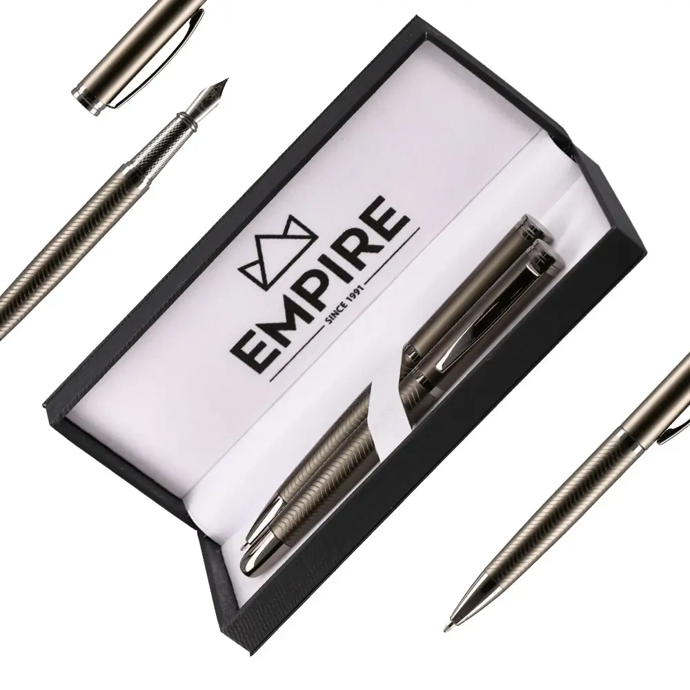 EMPIRE Set Naliv Pero i Hemijska Olovka Tim raul, Crni