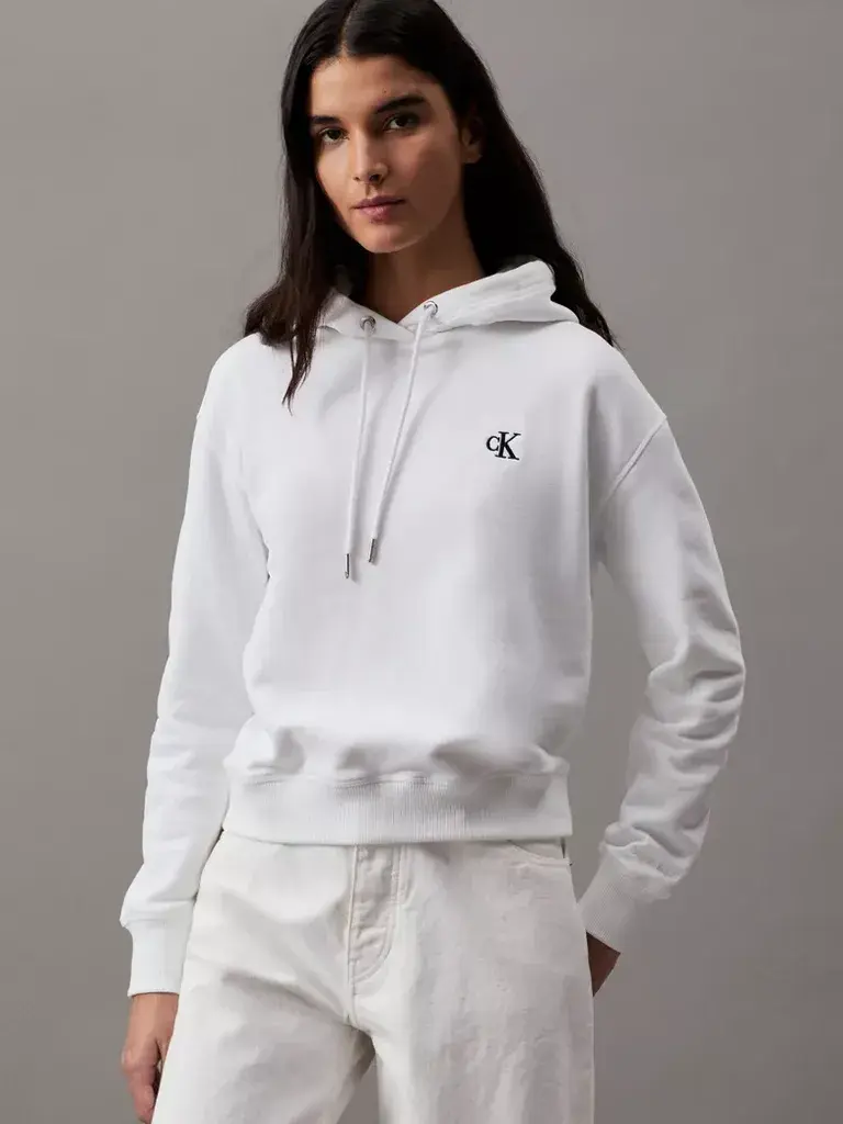 Calvin Klein Ženski duks J20J213178, Beli