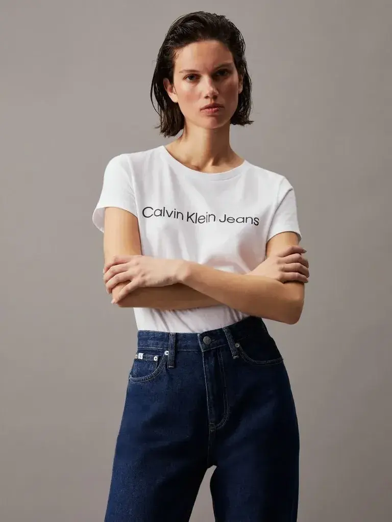 Calvin Klein Ženska majica J20J220253, Bela