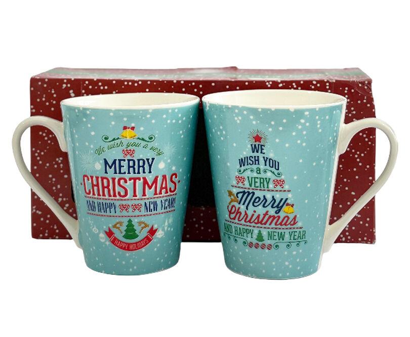 Asch Set šolja Merry Christmas 4344, 2 komada, Plavi