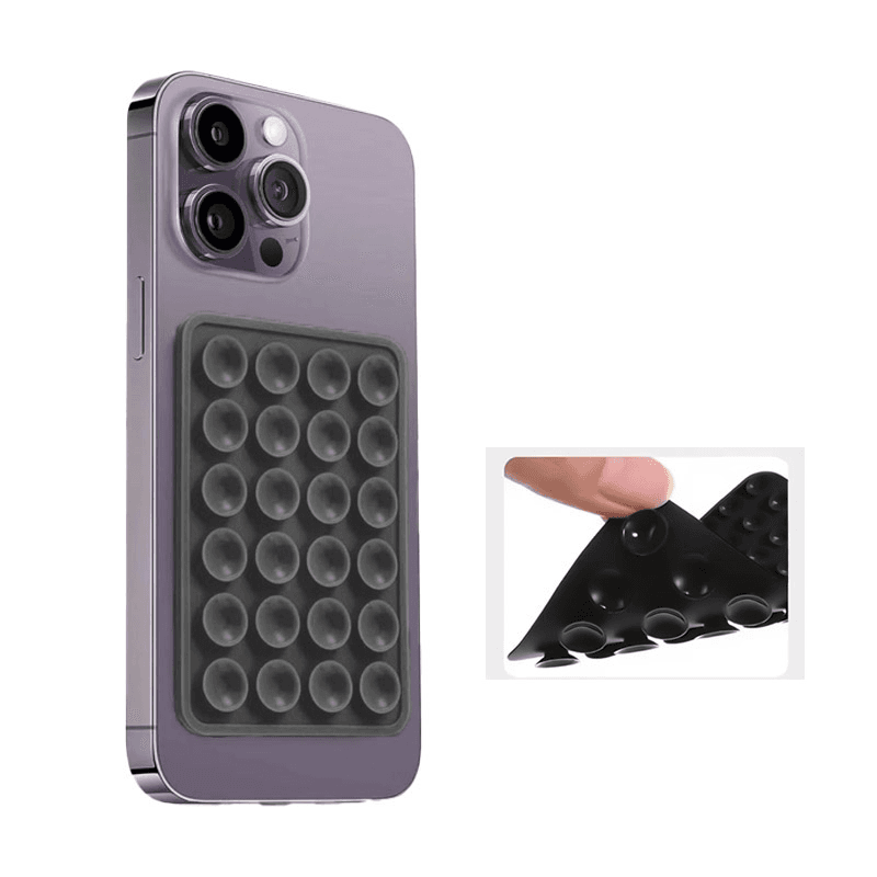 Stiker za telefon Octobuddy, Dvostrani, Tamnosivi