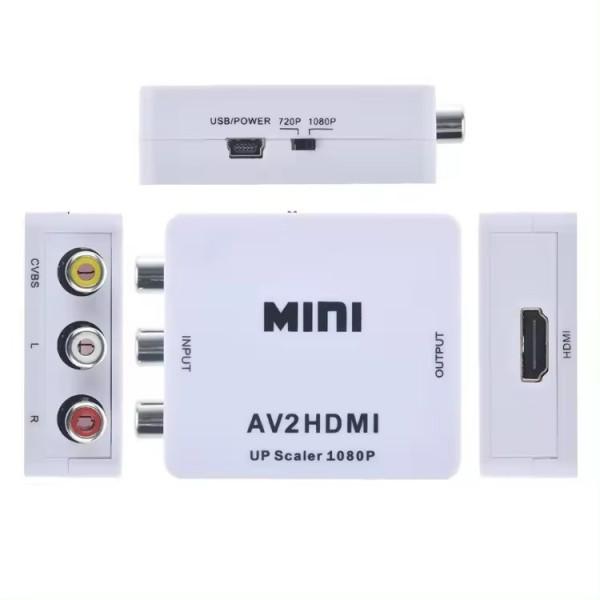 GEMBIRD Video i audio konverter A-AV u HDMI, Mini, Beli
