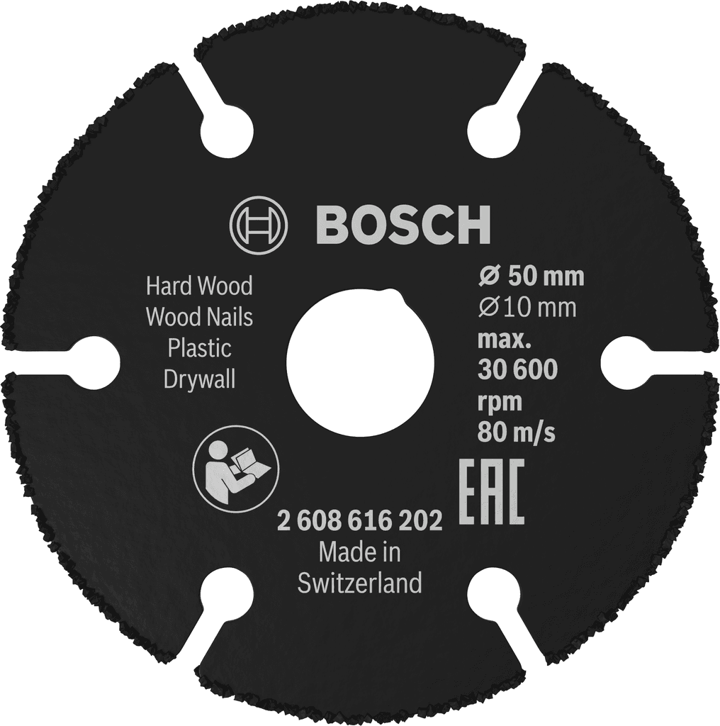 Bosch Karbidni multiprsten za brušenje, oblikovanje i uklanjanje materijala sa metala, kamena i drveta 2608616202, 50×10 mm